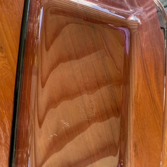 Pyrex Vintage Cranberry Baking Dish Set w/ 8” Square & 11” x 7.5” Rectangle Pans - Picture 6 of 16